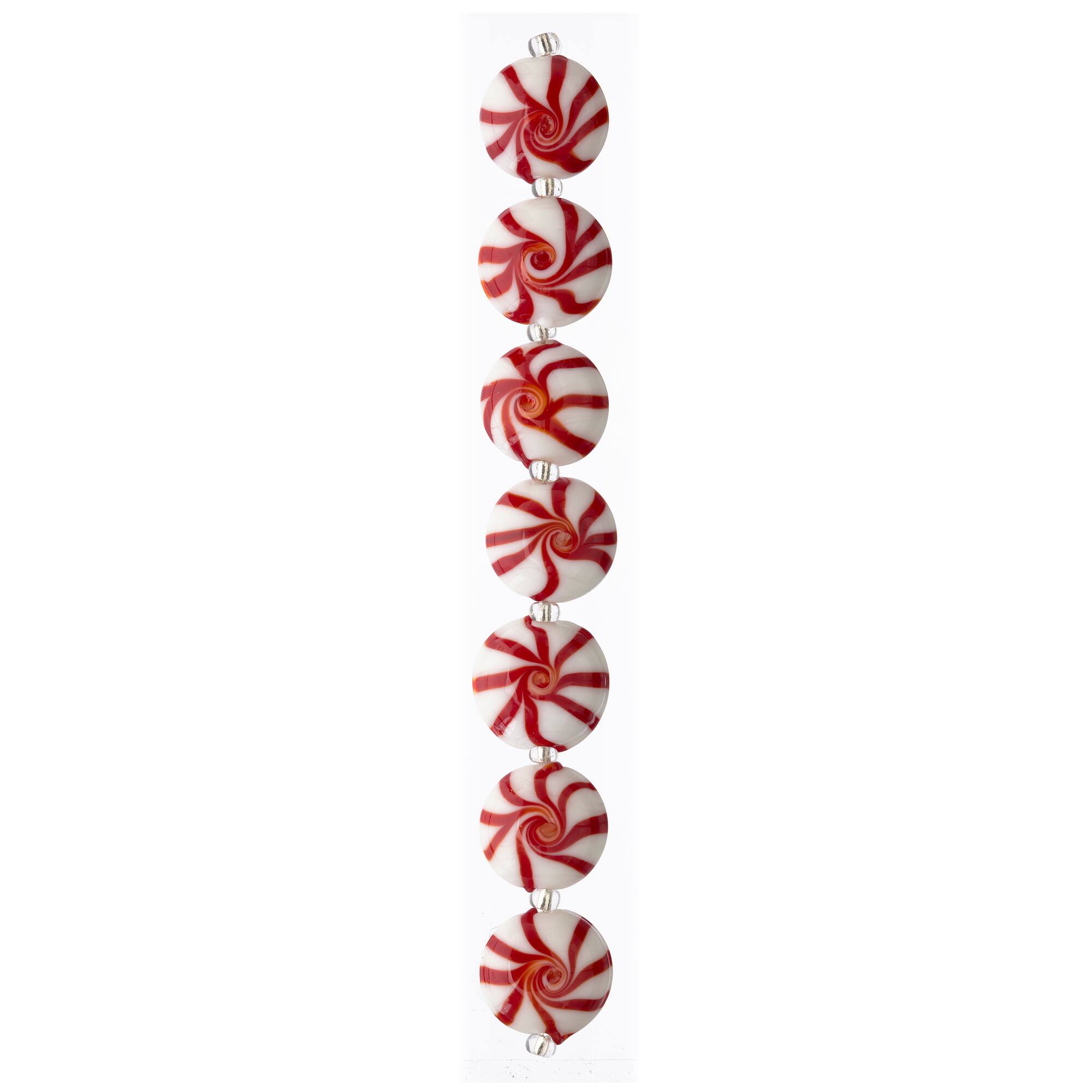 9 Packs: 7 ct. (63 total) Candy Cane Glass Beads, 16mm by Bead Landing™